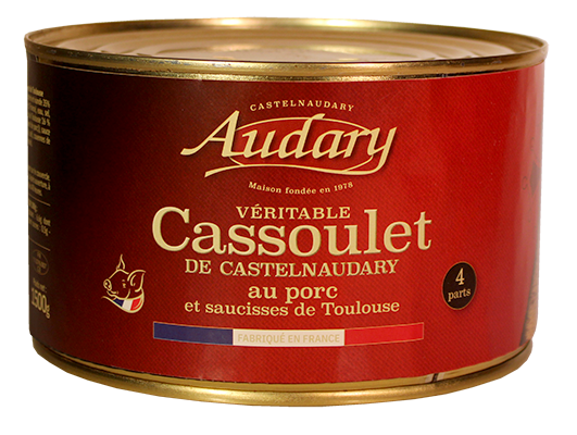 Cassoulet de Castelnaudary . conserves & bocaux - AUDARY : tradition et  cuisine du Sud-Ouest : Cassoulets, Confits, Foie gras