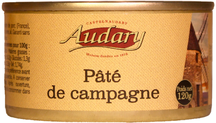 Pâté de campagne . 120g - ref. : 503016