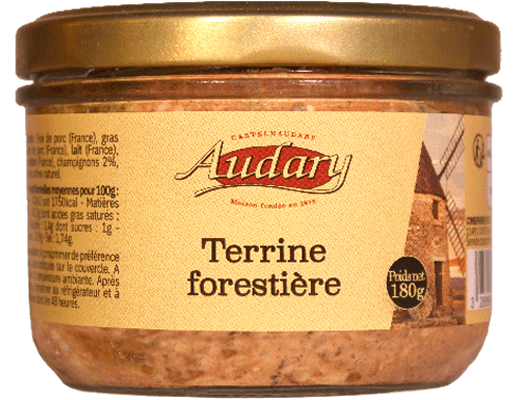Terrine forestière . 180g - ref. : 503019