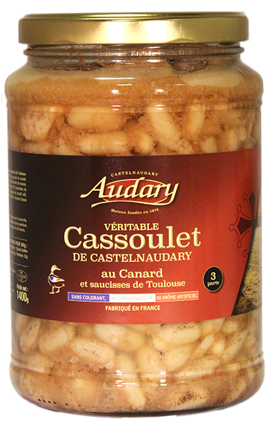 Cassoulet de Castelnaudary . Canard . 4 parts . 1.5kg - ref. : 102721